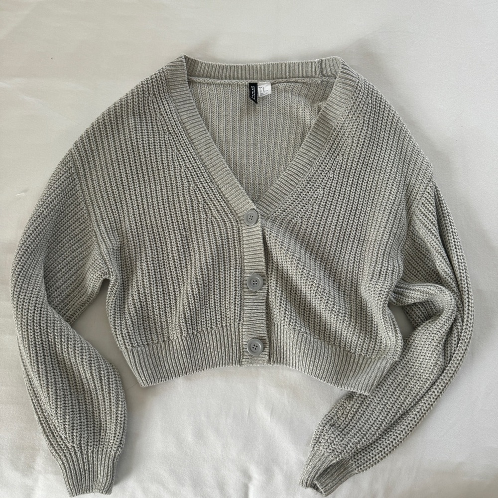 H&M gray cardigan